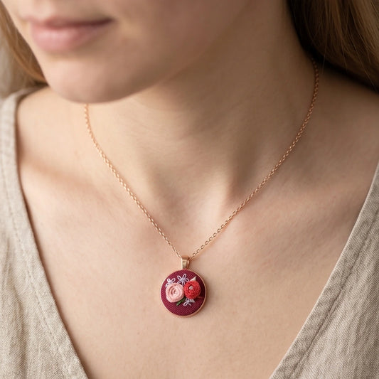 The Rose Pair Necklace