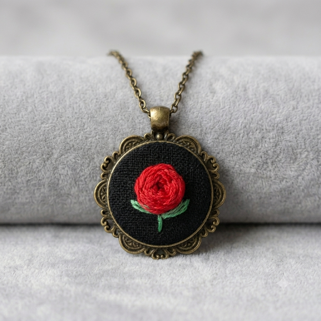 The Antique Classic Rose Necklace
