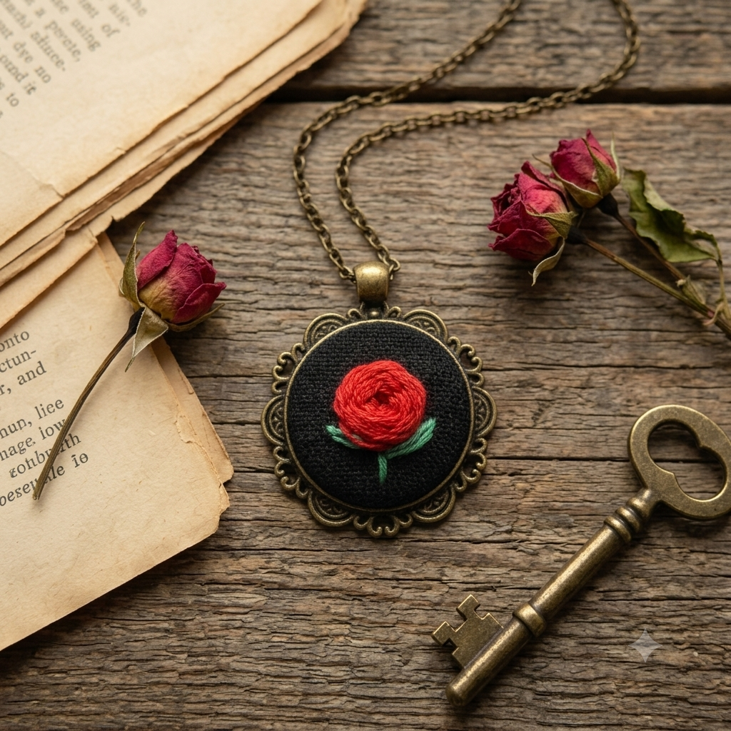 The Antique Classic Rose Necklace
