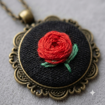 The Antique Classic Rose Necklace