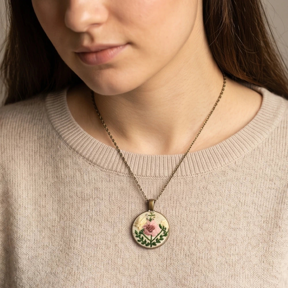 The Antique Floral Anchor Necklace