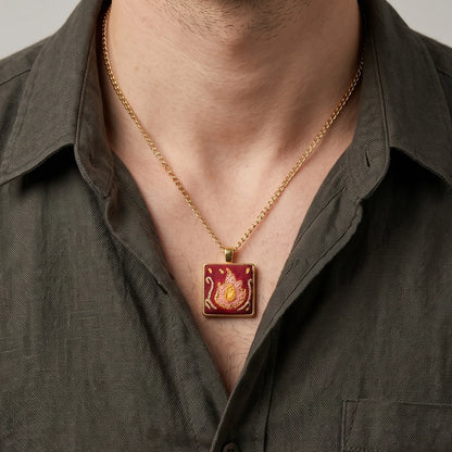 The Red Flame Men's Necklace