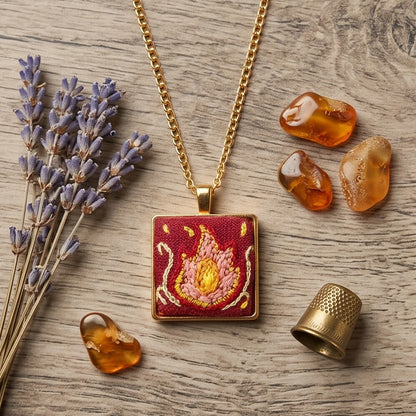 The Red Flame Men's Necklace