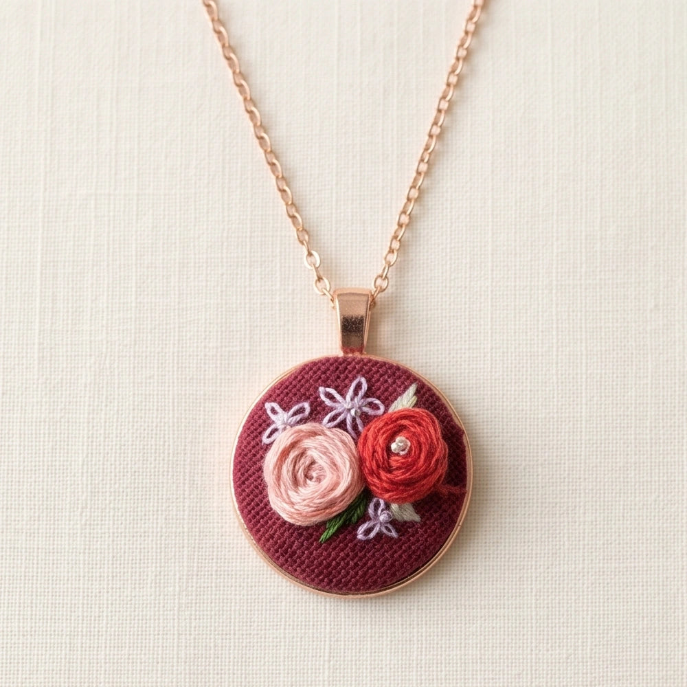 The Rose Pair Necklace