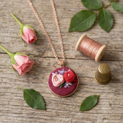 The Rose Pair Necklace